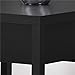 Ameriwood Home Parsons End Table with Drawer, Black