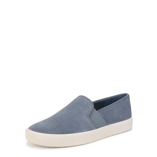 Vince Womens Blair 5 Slip On Shoes Huntington Blue Suede 8.5 M