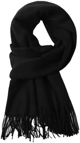 12 Pack Fleece Winter Scarves, Warm Winter Scarf Multi-color Bulk