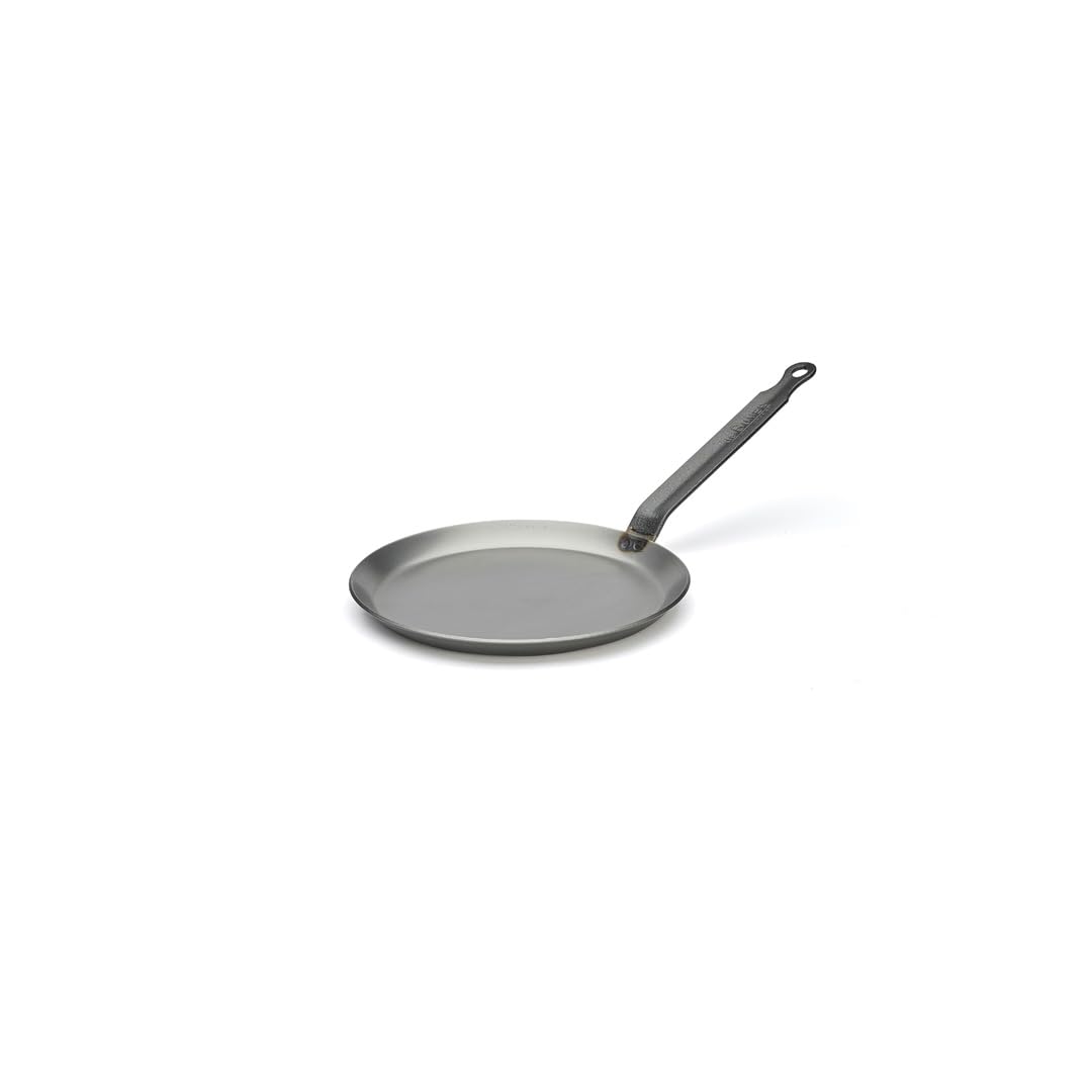 De Buyer Pancake Pan White Sheet Metal with Angled Handle Diamètre 20