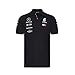 Mercedes AMG Petronas Motorsport 2019 F1 Mens Polo Shirt Black M Black