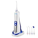 Asrisuk Water Flosser A2 - Inductive Charging - Cordless Freedom - Rechargeable Waterproof Oral Irrigator - Dental Hygiene Tool Care - Portable Travel 4 Tips