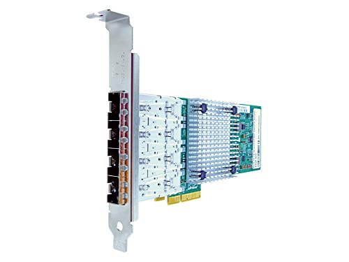 Axiom 1Gbs Quad Port Sfp Pcie X4 Nic Card for Intel W/Transceivers - I350f4