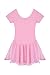 Arshiner Girls' Ruffle Sleeve Skirted Leotard