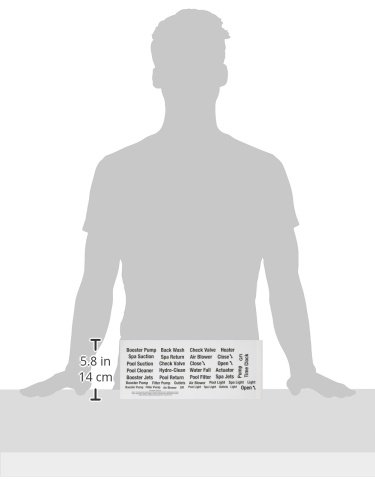 Poolmaster 40422 Pool Equipment Identification Labels
