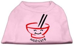 Miso Cute Screen Print Shirts Pink XXL (18)