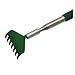 TOOGOO(R)Telescopic Stainless steel Compact Scratching Tool Extendable 20-68cm Back Scratcher Massager 5 Section (Green)