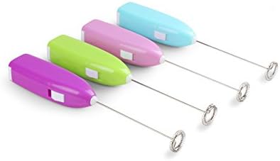 Milk Frother Handheld Battery Operated Electric Foam Maker For Coffee, Latte, Cappuccino, Hot Chocolate, Durable Drink Mixer With Stainless Steel Whisk