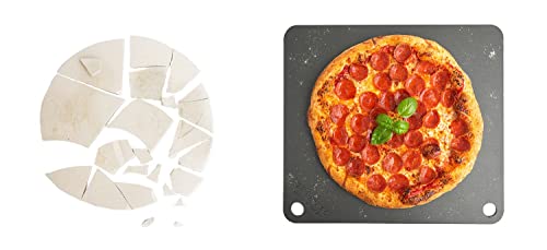 NerdChef Steel Stone - High Performance Pizza Baking | Made in USA (14.5