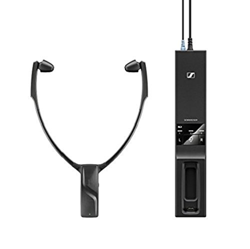 Sennheiser RS 5000 - Auriculares inalámbricos de TV Digital, Alcance de 70 Metros, Color Negro