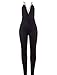 Sedrinuo Women's Top Cross Backless Jumpsuit Black