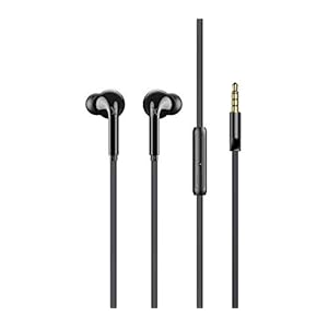 FLiX (Beetel) Tone 210 Wired Earphone with Mic and 3.5 mm Jack(Black)