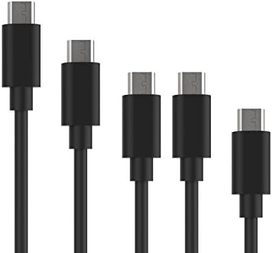 Micro USB Cable, MoMoCity 5 Pack Premium Durable Charging Cord PVC Powerline for Android devices, Samsung, Nexus, LG, Sony, HTC, Huawei, Motorola and More – Black