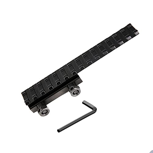 GOYOJO Tactical Picatinny Rail Scope Mount Extender 20mm Dovetail Riser Hunting Flat Top Base Adapter Converter 145mm 14 Slots for Extension Red Dot Sight