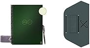 Rocketbook Smart Reusable Notebook - Lined Eco-Friendly Notebook with 1 Pilot Frixion Pen & 1 Microfiber C