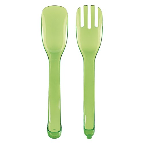 OXO Good Grips 2-in-1 Salad Servers, Green - Thumbnail 6