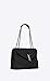 Paper Yves Saint Laurent monogramme loulou loulou medium in matelasse-y-leather shoulder bag (black)