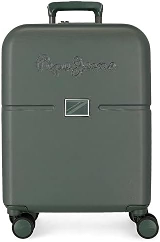 Accent Green Valigia da cabina 40x55x20 cm ABS rigido Chiusura TSA integrata 37L 3,22 kg 4 doppie ruote Bagaglio a mano