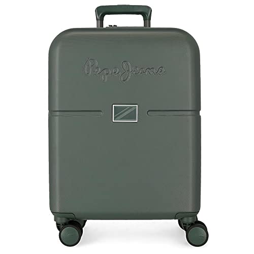 Accent Green Valigia da cabina 40x55x20 cm ABS rigido Chiusura TSA integrata 37L 3,22 kg 4 doppie ruote Bagaglio a mano