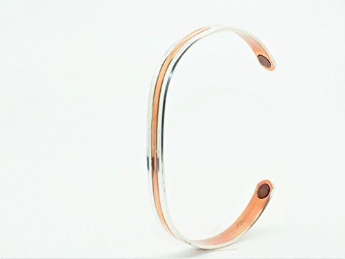 Silver-plated Copper Magnetic Bracelet For Men and Women