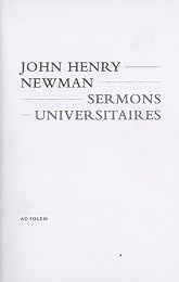 Sermons universitaires