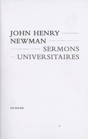 Sermons universitaires
