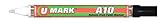 U-Mark 10101B A10 Carded Paint Marker, 0.563