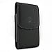 Black Leather Carry Case Side Cover Belt Holster Swivel Clip for BlackBerry Key2 - BlackBerry Key2 LE - BlackBerry KEYone