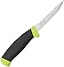 Morakniv Fishing Comfort Scaler Knife with Serrated Stainless Steel Blade, 3.9-Inch