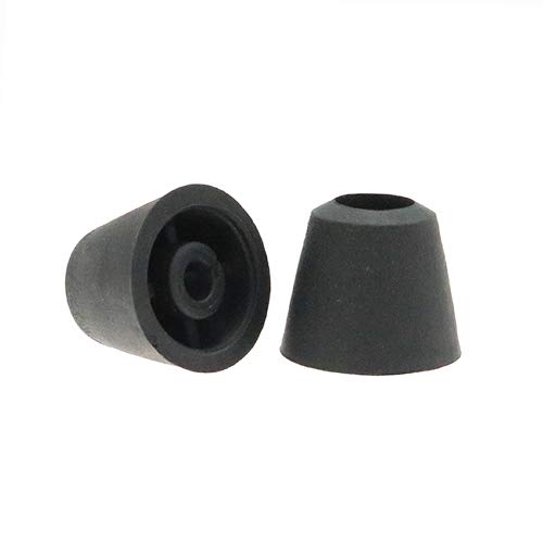 10 Pack Screw On Rubber Feet, 19mm Diameter, Includes Screws, Floor