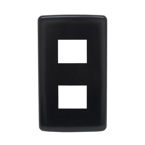 Amazon プラスイッチプレート ピュアカラー 2穴 黒 スイッチカバー プレート 産業 研究開発用品 通販