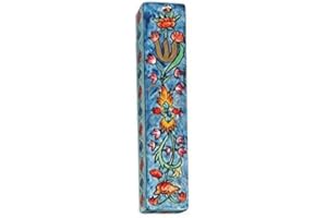 Yair Emanuel Small Wooden Pomegranates Design - Mezuzah Scroll Case For Door Lintel (MZS-7)