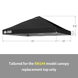 CROWN SHADES 12x12 Canopy Replacement Top - Only