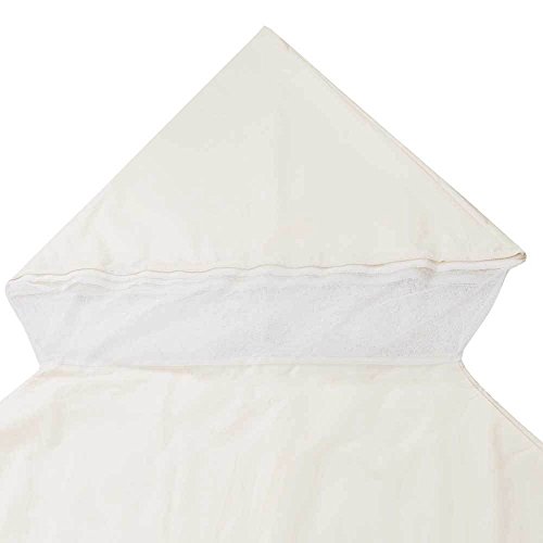 Koval Inc. 10 X 10 Ft Garden Patio Canopy Gazebo Replacement Canopy with Net Top Ivory White