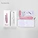 HATTEKER Cordless Mini Hair Straightener USB Charging and Portable Hair Straightening Irons & Flat Iron with Ceramic Tourmaline Ionic Curling Iron Travel Size for All Hair Types and Kids-Pink