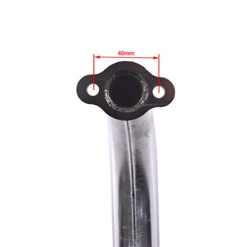 Supermotorparts Chrome Banana Muffler Exhaust Pipe 66cc 80cc Motorized Bicycle Engine Part - Thumbnail 5