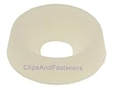 50 #10 Nylon Finishing Washers - Natural