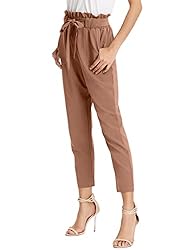 KANCY KOLE Women Business Casual Crop Trousers
