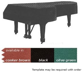 Basic Cotton Grand Piano Cover (Up to 6' 6", Conker Brown)