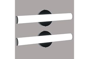 OOWOLF 2 Pack Bathroom Vanity Light Bar 17.3inch, 12W Black LED Vanity Light, Adjustable Brightness Bathroom Light Fixture, O