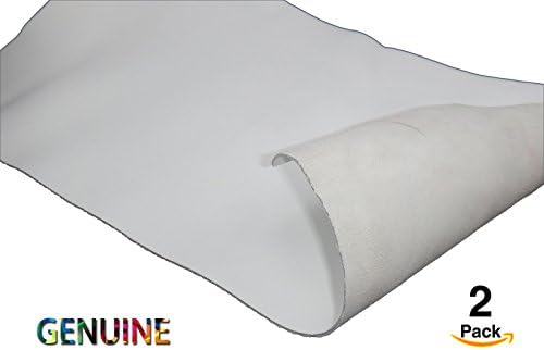 Genuine Cowhide Genuine Cow Leather Genuine Leather Hides Cow Skin Various Colors And Sizes Tooling Leather Shapes Leathercraft Accessories Supplies Leathercraft (milk white, 0.7^0.7 (FOOT)(2PACK))