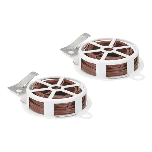 PATIKIL 65ft/20M Twist Ties, 2 Pack PE Garden Plant Ties with Cutter
