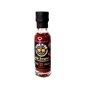 Lady Scorpion Chilisaus / Heetheidsniveau: 9 van de 10 / Small Batch Chilisaus / Venezuelan Hearts, Made in Germany