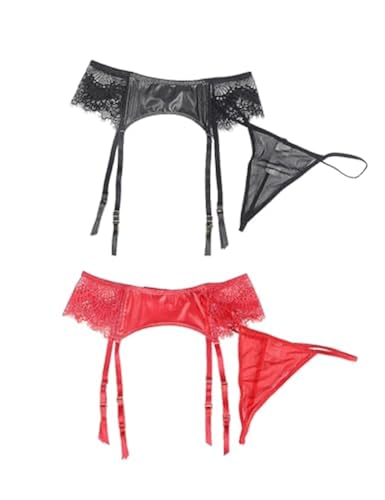 red and black garter belt Scarlet Webutant Garter Belt main image 0
