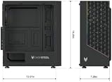 Oversteel Iridium ATX Micro ATX ITX Gaming PC Case Mesh Front RGB Fan Tempered view 6