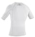 O'Neill Wetsuits Men's Basic Skins UPF 50+ Short Sleeve Rash Guard, White, Large