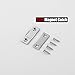JQK Cabinet Door Magnets, Ultra Thin Magnetic Catch Furniture Latch for Sliding Door Closure Kitchen Cabinet Closer Cupboard(3 Pack), 15 lbs Silver, HCC200-P3