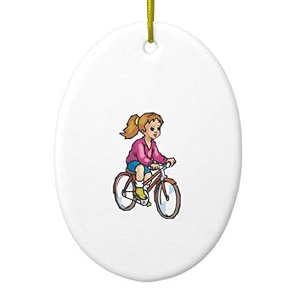Amazon Com Ances Lincoln Cute Little Girl First Bicycle Ceramic