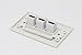 RiteAV - 3 Port HDMI 2.0 Decorative Wall Plate (White)