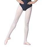 Girls' Ballet Dance Tights Ultra Soft Student Footed Classical Tights (Toddler/Kids/Women)